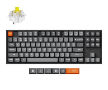 Klawiatura Keychron K8 Max J4 QMK Wireless Mechanical RGB ALU HotSwap Banana